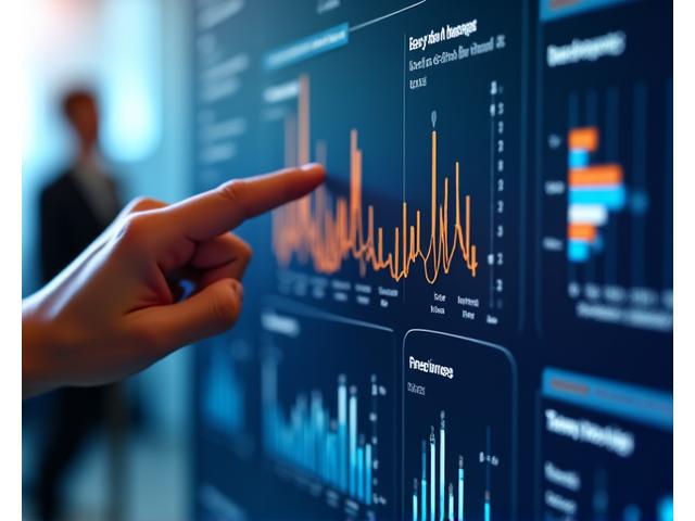 Data visualization dashboard showing recruitment metrics, symbolizing RPO efficiency.